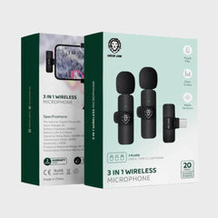 Green lion 3 in 1 Wireless Microphone Dohans