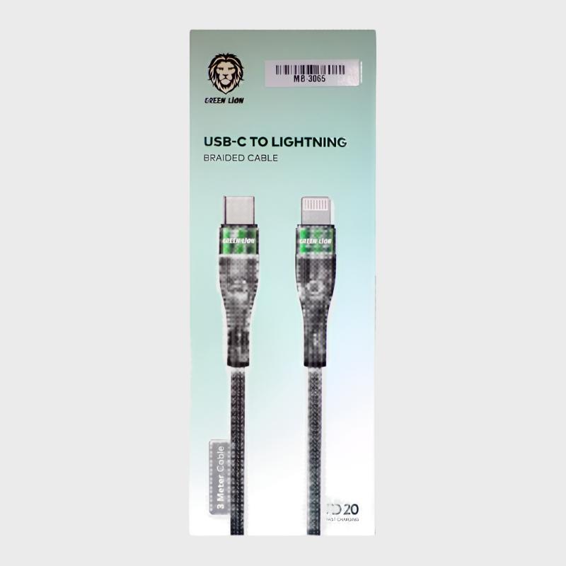 Dohans Data Cable Green Lion PD 20W 3Meter Data Cable USB-C to Lighting