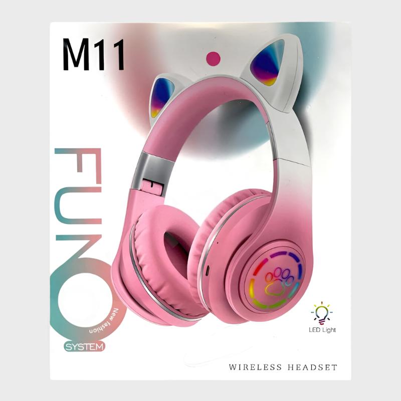 Dohans Headphones FunO M11 Cat Ear Design Wireless Headphone