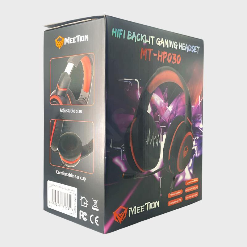 Dohans Headphones Meetion MT-HP030 Hifi Backlit Gaming Stereo Speaker with Noise Canceling Mic Headphone