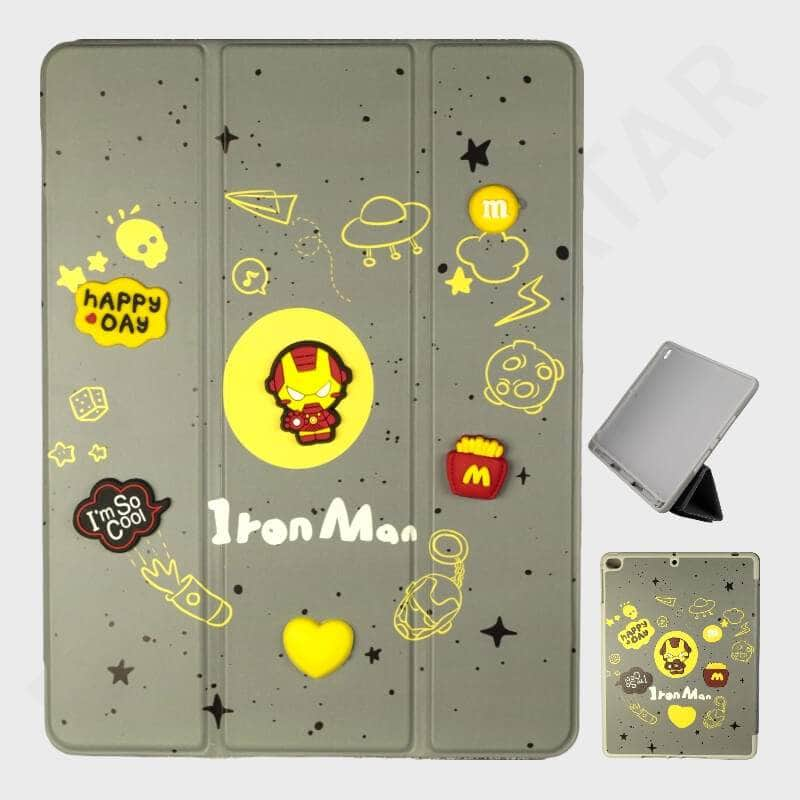 Dohans iPad Covers Color 2 iPad 5th/ 6th 9.7 (2017/ 2018) Cartoon Printed Pen Holder Cover & Case