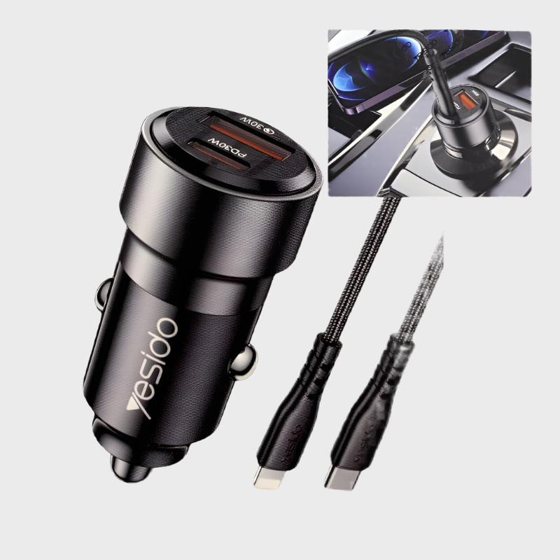 Dohans Mobile Car Chargers Yesido Y54 Type-c To Lightning Car Charger