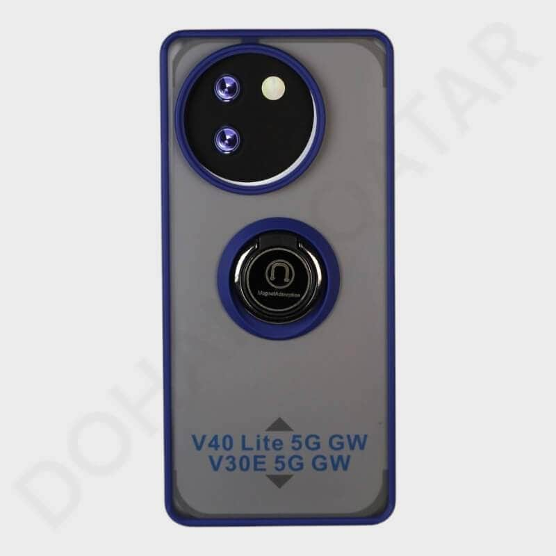 Dohans Mobile Phone Accessories Blue Vivo V40 Lite Magnetic Ring Cover & Case