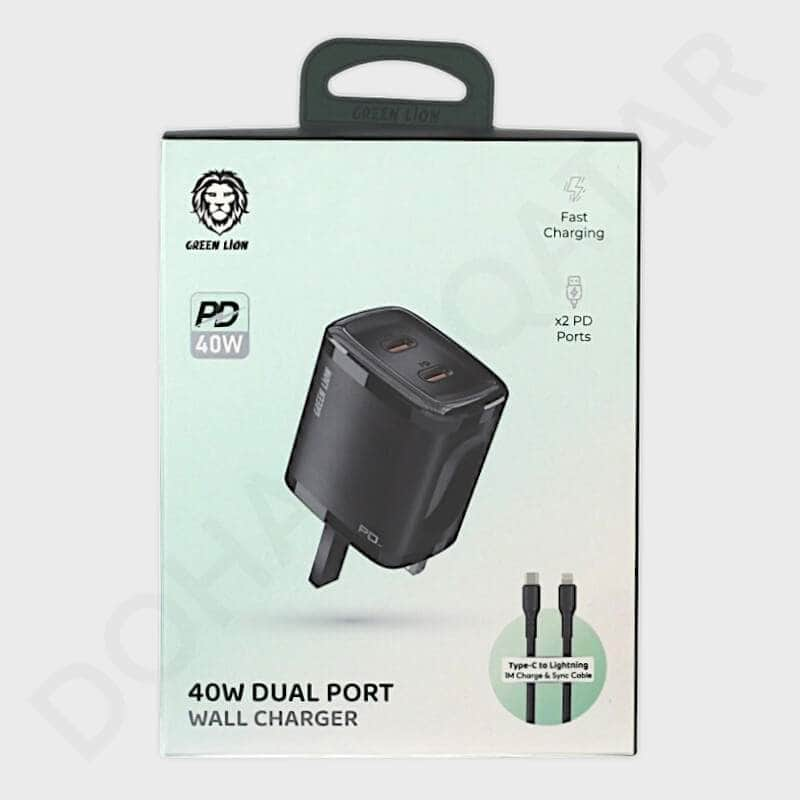 Dohans Mobile Phone Accessories Green Lion PD 40W Type-C to Lightning Charger