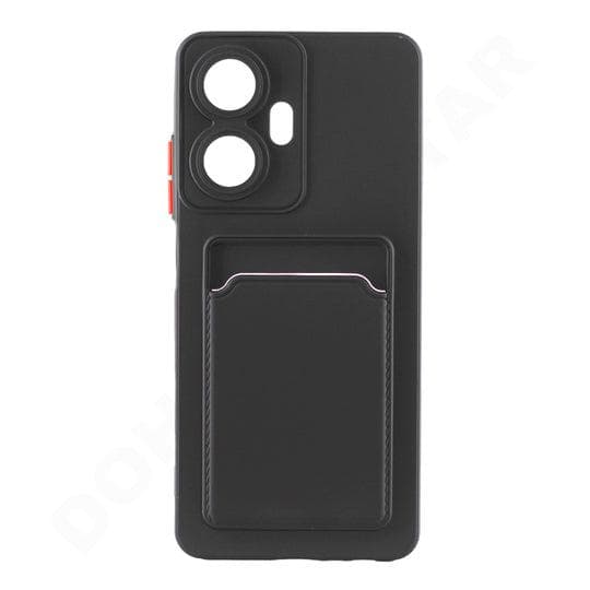 Dohans Mobile Phone case Black Realme C55 4G Silicone Card Holder Cover & Case