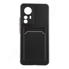 Dohans Mobile Phone case Black Xiaomi 12T Silicone Card Holder Cover & Case