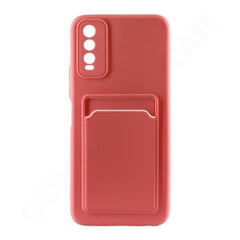 Dohans Mobile Phone case Pink Vivo Y20/ Y20I/ Y12S/ Y20S Silicone Card Holder Cover & Case