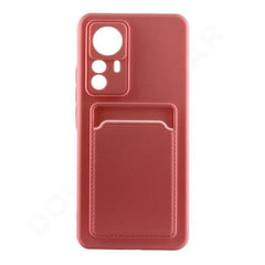 Dohans Mobile Phone case Pink Xiaomi 12T Silicone Card Holder Cover & Case