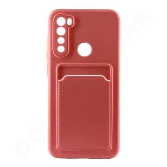 Dohans Mobile Phone case Pink Xiaomi Redmi Note 8 Silicone Card Holder Cover & Case