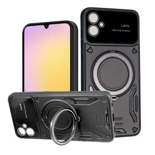 Dohans Mobile Phone Cases Black Samsung Galaxy A05 Lens Protective Hard Ring Cover & Case