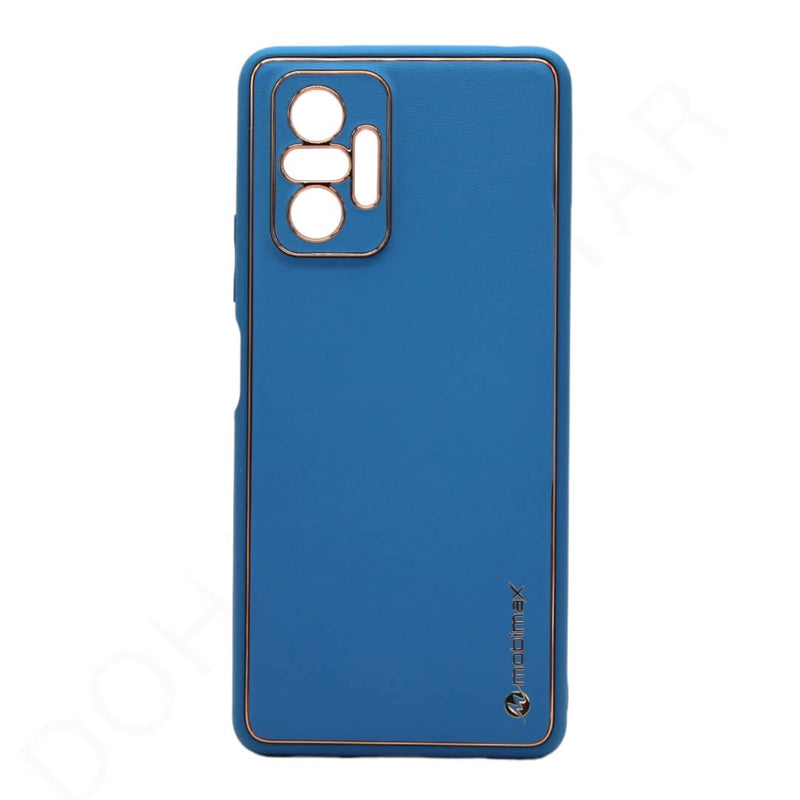 Dohans Mobile Phone Cases Blue Xiaomi Redmi Note 10 Pro 4G - Mobimax Gold Border Premium Leather Cover & Cases