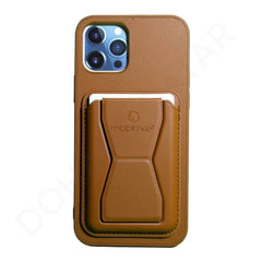 Dohans Mobile Phone Cases Brown iPhone 12 / 12 Pro Mobimax Cardholder Stand Cases & Cover