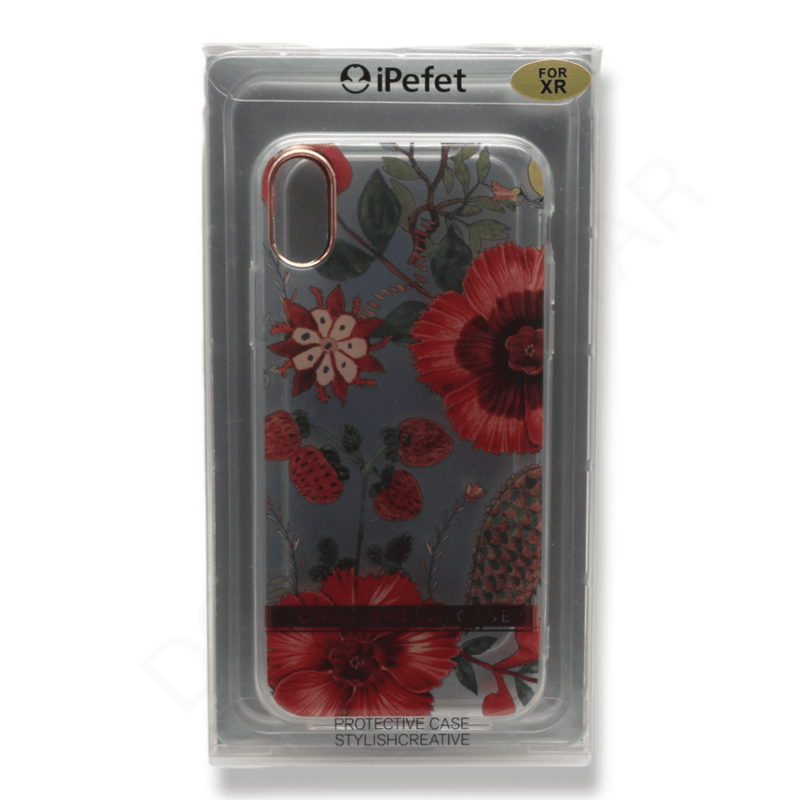 Dohans Mobile Phone Cases Design 1 iPhone XR - Flower Printed Clear Cover