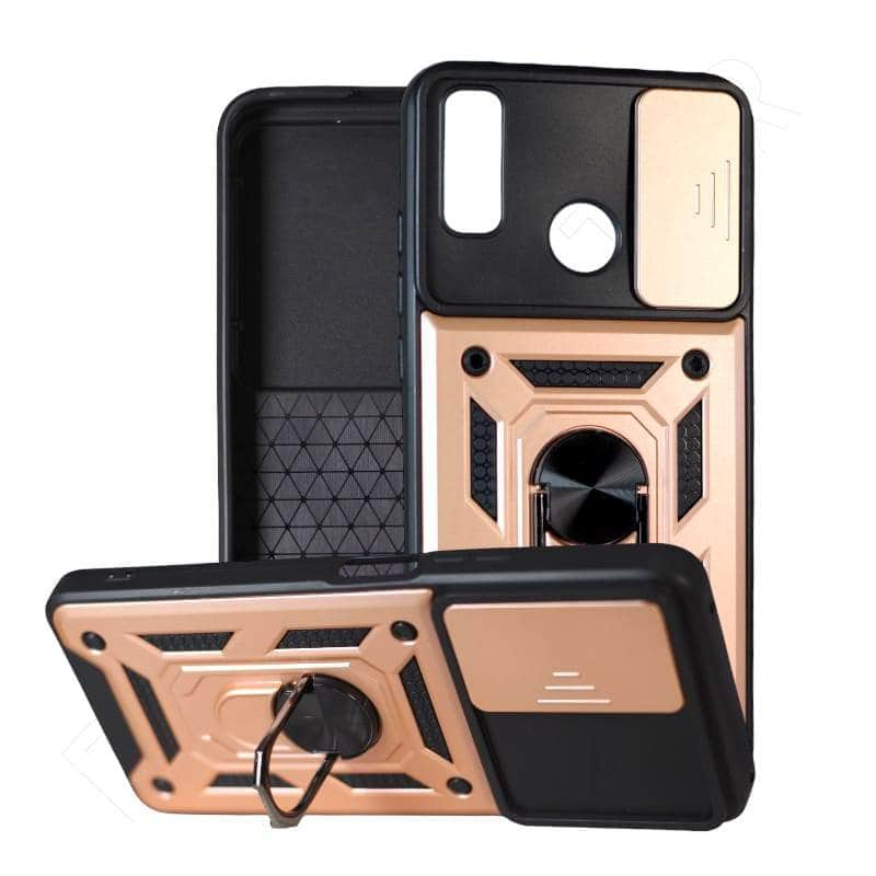 Dohans Mobile Phone Cases Gold Huawei Y8S/ Y9 2019 Camera Protection Magnetic Ring Cover & Case