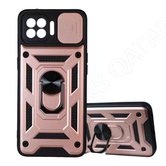 Dohans Mobile Phone Cases Gold Oppo Reno4 Lite/F17 Pro/A93 2020 Camera Protection Magnetic Ring Cover & Case