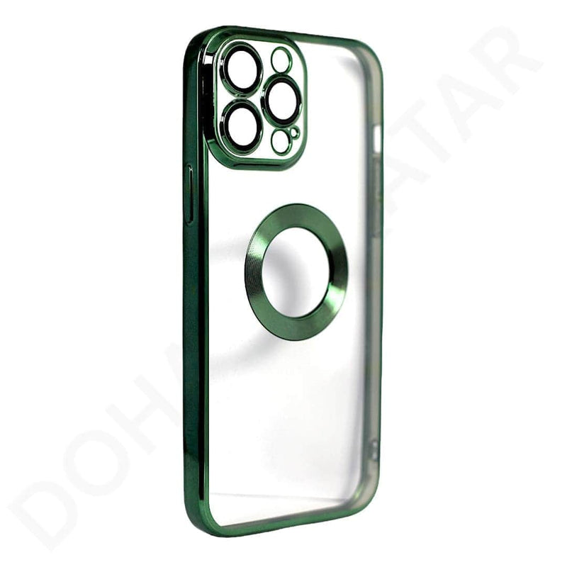 Dohans Mobile Phone Cases Green iPhone 13 Pro Max 6D Plating Transparent Case & Cover