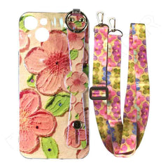 Dohans Mobile Phone Cases iPhone 15 Plus Painting Lanyard Cover & Case