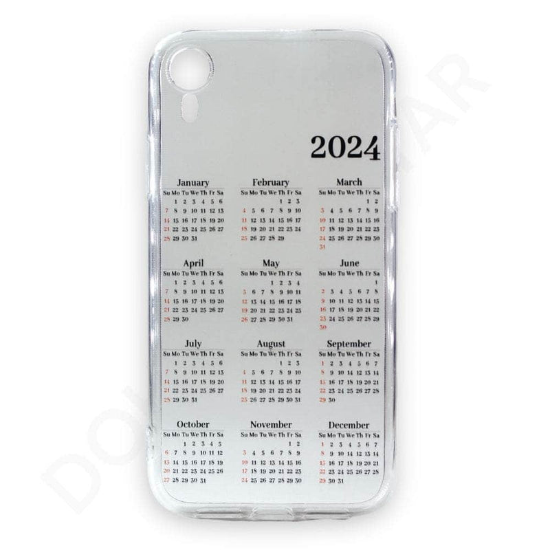 Dohans Mobile Phone Cases iPhone XR 2024 Calendar Cover & Case