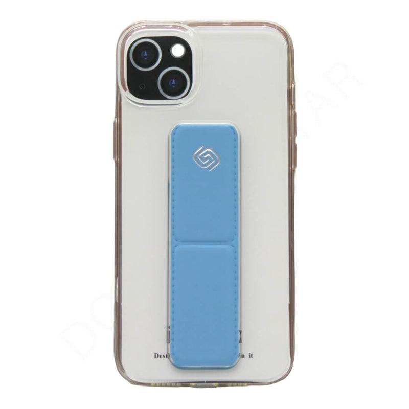 Dohans Mobile Phone Cases Light Blue iPhone 14 Plus Transparent Stand Cover & Cases