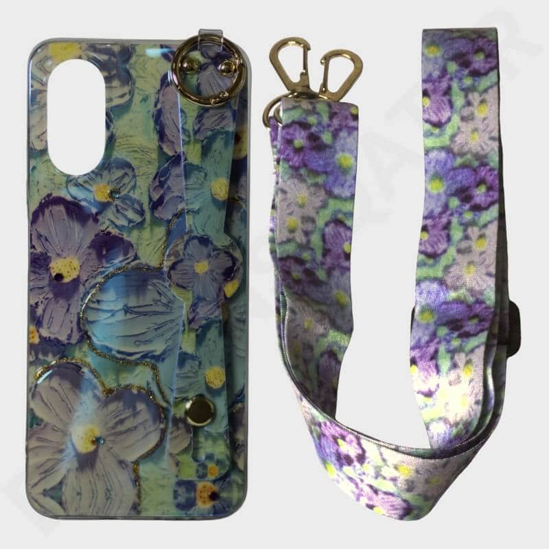 Dohans Mobile Phone Cases Oppo A17/A17K Painting Lanyard Cover & Case