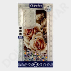 Dohans Mobile Phone Cases Option 4 Vivo Y27  Glitter Back Flower Case & Cover