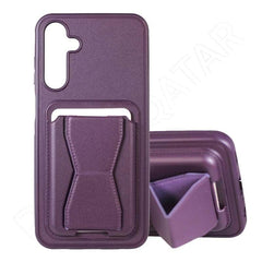 Dohans Mobile Phone Cases Purple Samsung Galaxy A55 Card Holder Stand Case Cover & Case