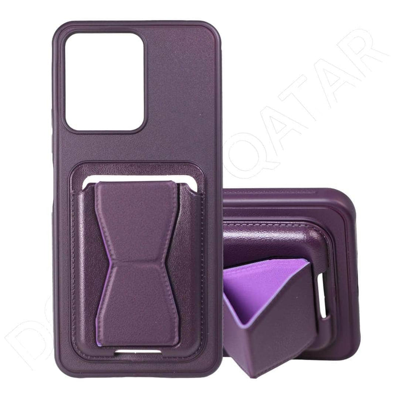 Dohans Mobile Phone Cases Purple Xiaomi Redmi 13C Card Holder Stand Case Cover & Case