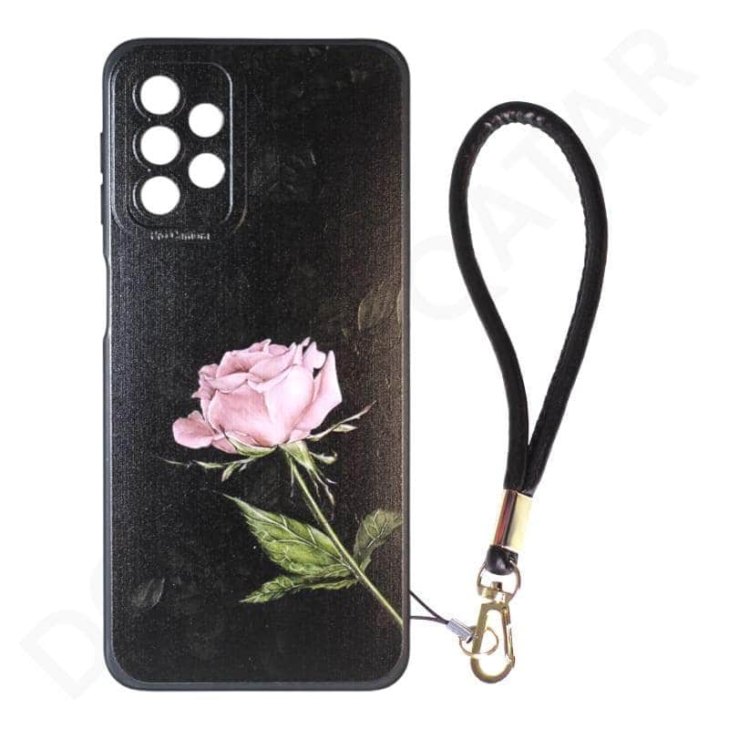 Samsung Galaxy A32 5G Black Flower Printed Cover & Case Dohans