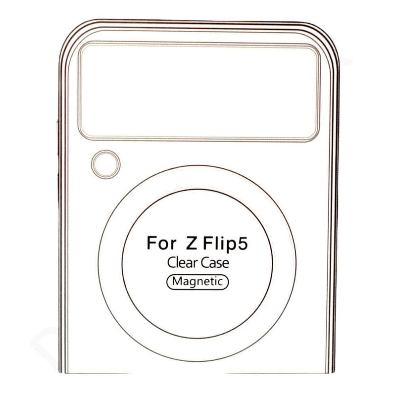 Samsung Galaxy Z Flip 5 Magsafe Transparent Cover & Case Dohans