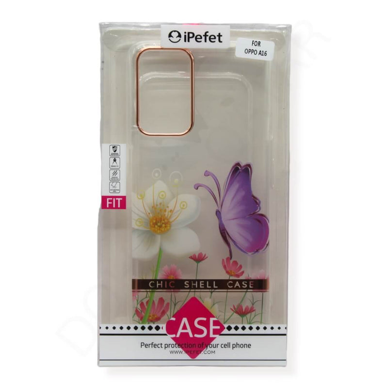 Oppo A16 Flower Transparent Cover Dohans