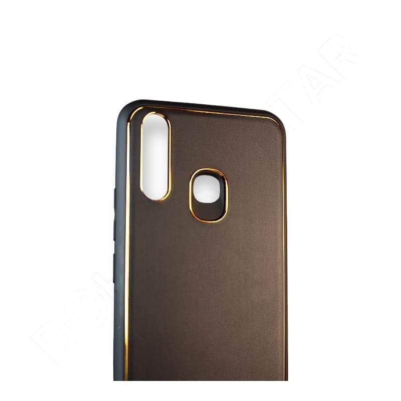 Vivo Y19 Gold Plated Leather Cover & Case Dohans