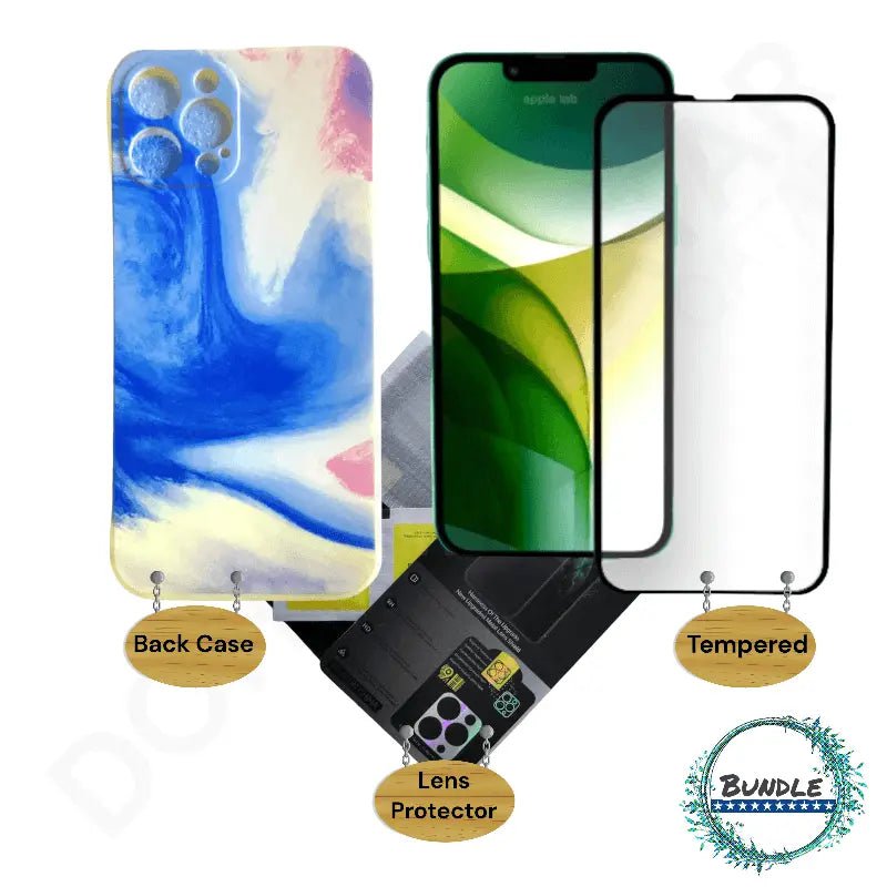 Bundle Back Case + Screen Protector + Lens Protector for iPhone 12 Pro Max Dohans