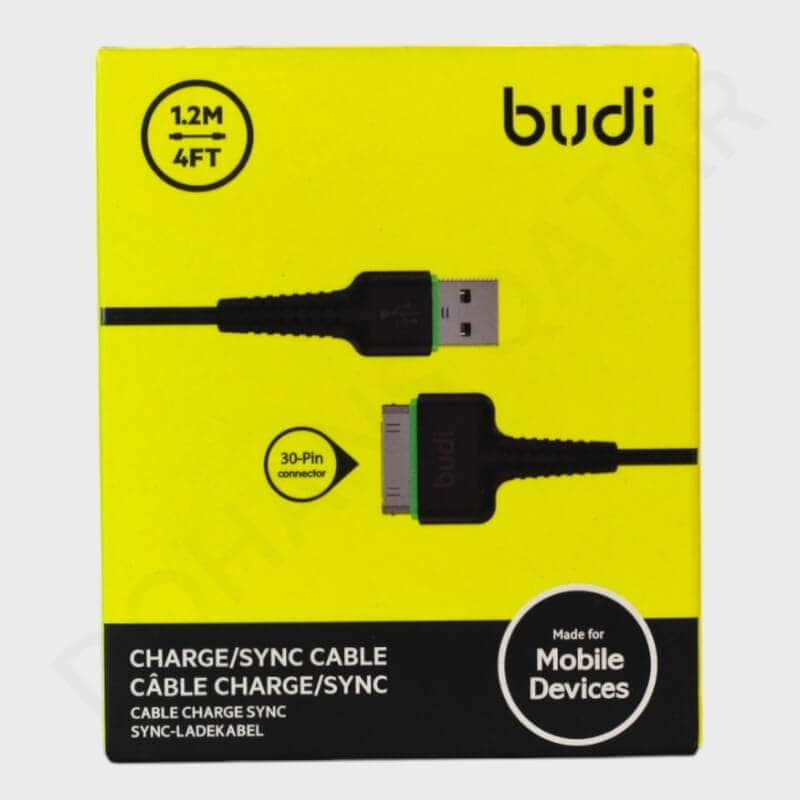 Dohans Qatar Mobile Accessories Data Cable Budi USB-30 Pin 1.2 Meter Data Cable