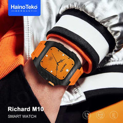 HainoTeko Richard M10 Fully Protective 3 Pairs Strap  Smartwatch Dohans