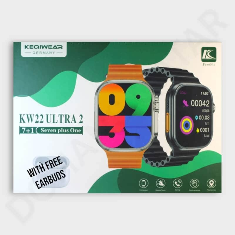 dohans Smartwatch Keqiwear KW22 Ultra-2 Smartwatch Combo