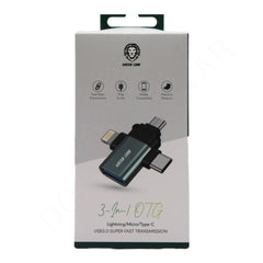 Dohans Mobile Phone Accessories Green Lion 3-in-1 OTG