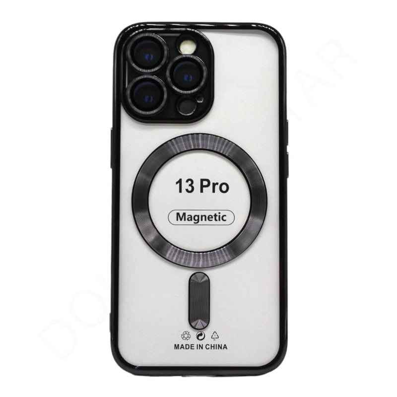 Dohans Mobile Phone Cases Black iPhone 13 Pro Premium 6D Plating Transparent Silicone Cover with  Camera Film