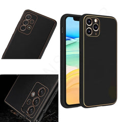 Dohans Mobile Phone Cases Black Xiaomi Mi 11 Lite Gold Border Leather Cover & Case