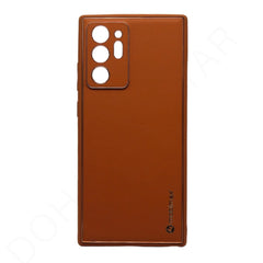 Dohans Mobile Phone Cases Brown Samsung Galaxy Note 20 Ultra Mobimax Gold Border Premium Leather Cover & Cases