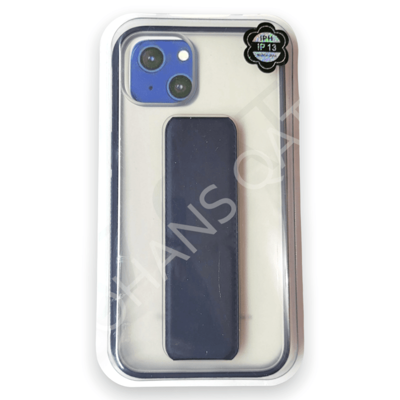 Dohans Mobile Phone Cases Dark blue iPhone 13 Clear Stand Cover