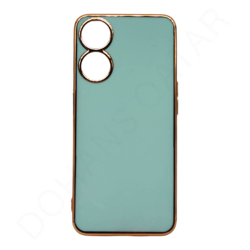 Dohans Mobile Phone Cases Green Oppo A17 Gold Frame Silicone Case & Cover