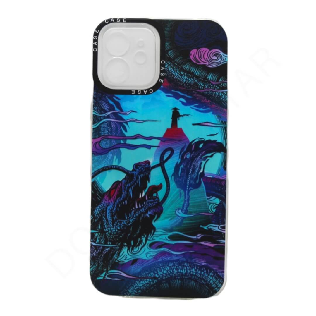 iPhone 12 Dragon Print Case Covers Dohans Qatar Mobile Accessories