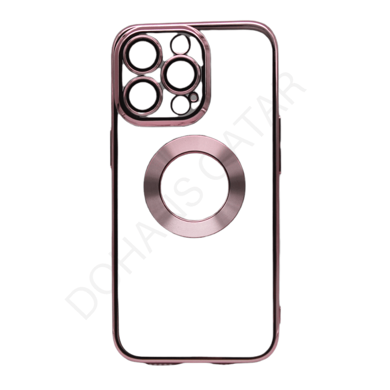 Dohans Mobile Phone Cases Pink 2 iPhone 13 Pro Premium 6D Plating Transparent Silicone Cover with  Camera Film