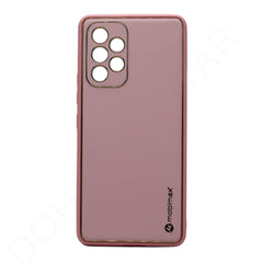 Dohans Mobile Phone Cases Pink Samsung Galaxy A23 4G/ 5G Mobimax Gold Border Premium Leather Cover & Cases