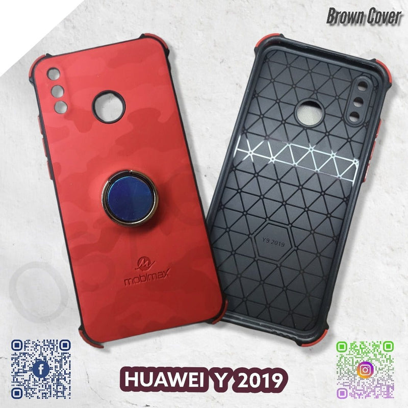 Dohans Mobile Phone Cases Red Huawei Y9 2019  Combat Soft Ring Cover