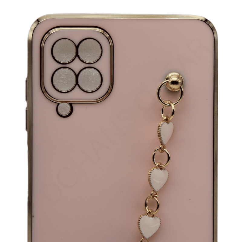 Dohans Mobile Phone Cases Samsung A22 4G Golden Heart Strap Cover