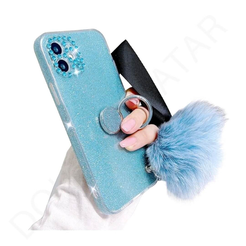Dohans Mobile Phone Cases Samsung Galaxy A13 Fluffy Ball Lanyard Case & Cover